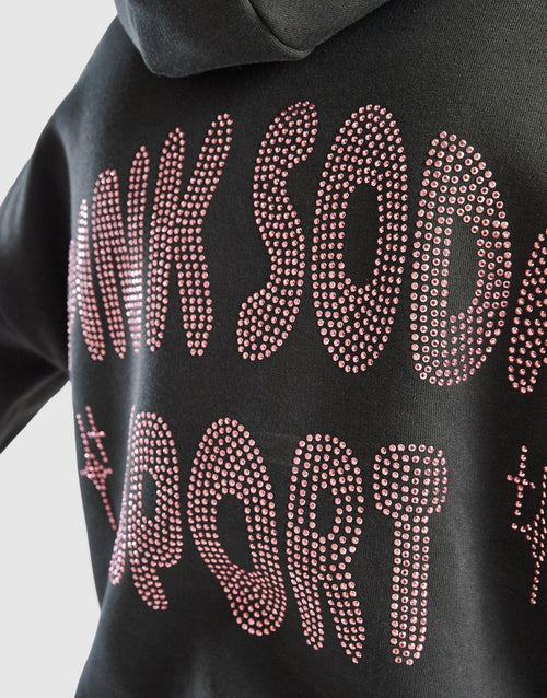 Rhinestone Overhead Hoodie Junior's