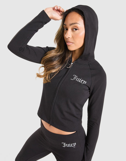 Logo Jersey Full Zip Hoodie
