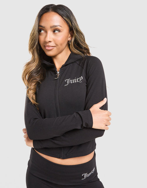 Logo Jersey Full Zip Hoodie