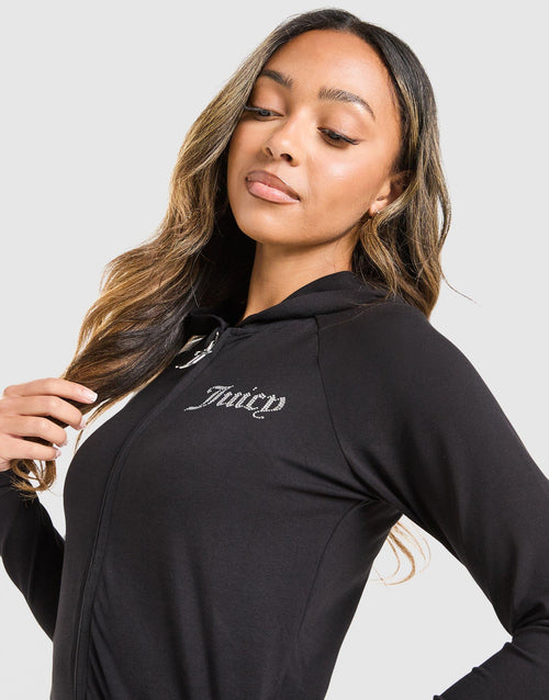 Logo Jersey Full Zip Hoodie