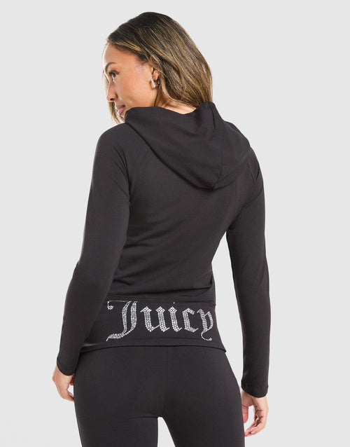 Logo Jersey Full Zip Hoodie