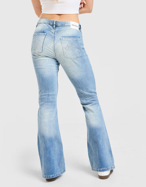 Cross Lace Up Denim Jeans