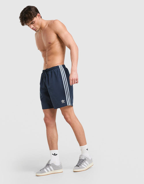 3-Stripes 8" Swim Shorts