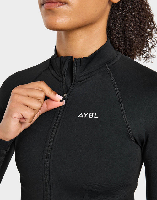 Enhance Full Zip Seamless Top