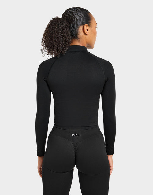 Enhance Full Zip Seamless Top