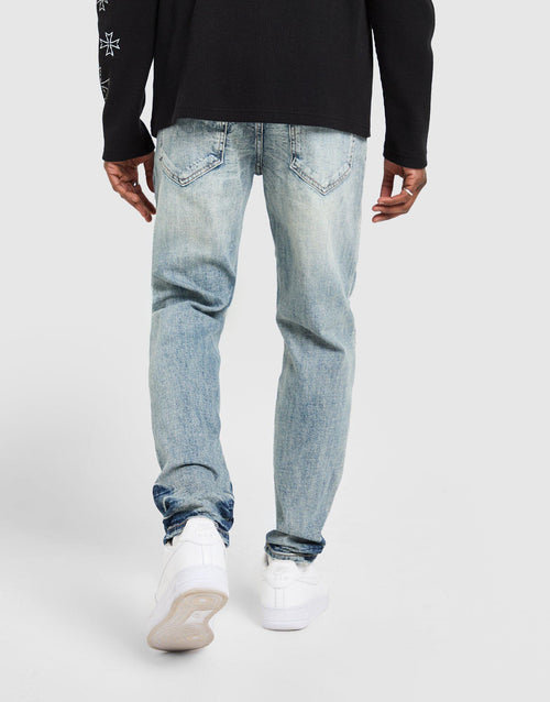Omar Slim Ripped Jeans