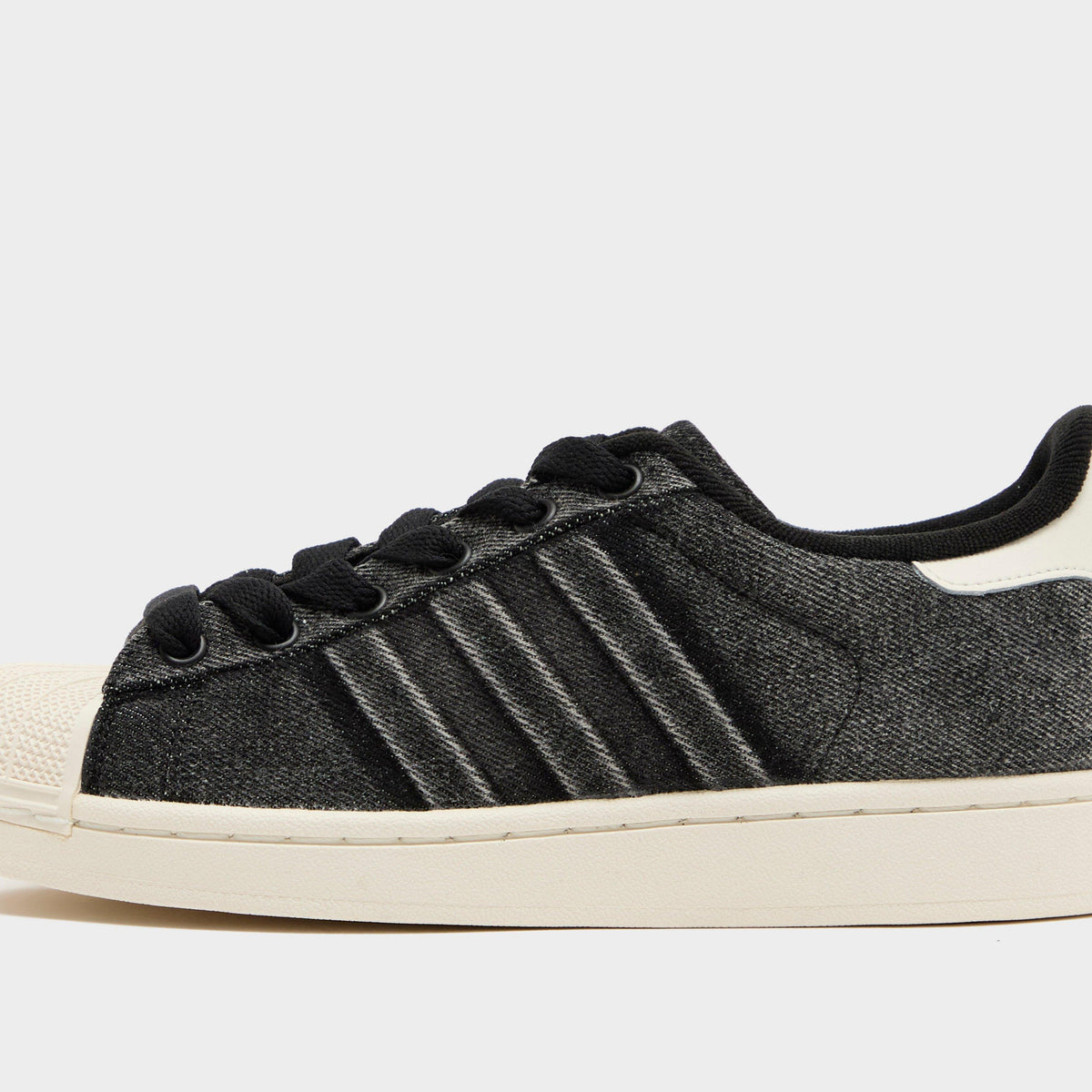 Black adidas Superstar Junior