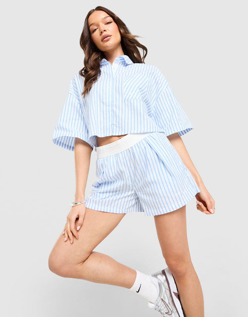 Chill Poplin Stripe Shorts