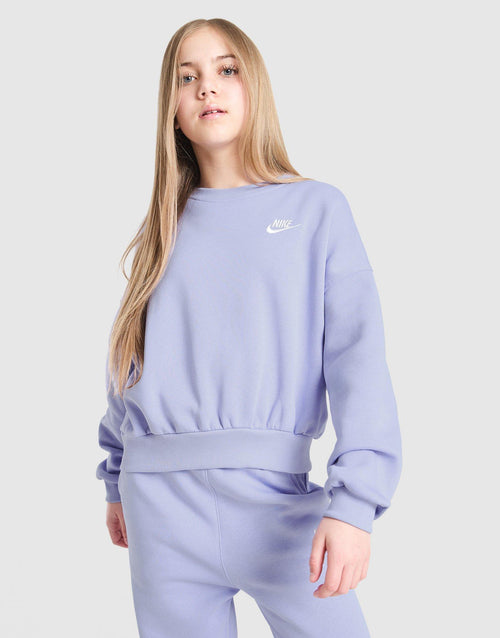 Girls' Club Crop Crew Sweatshirt Junior