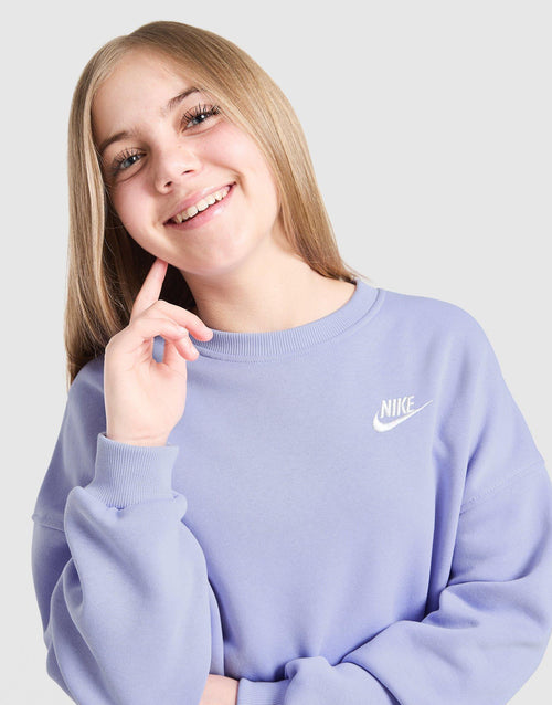 Girls' Club Crop Crew Sweatshirt Junior