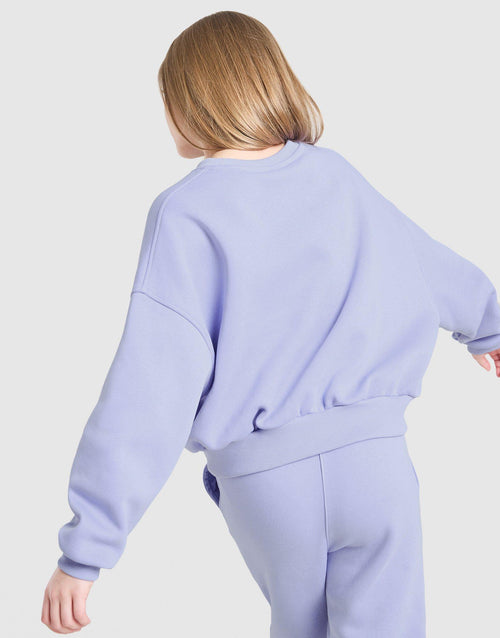 Girls' Club Crop Crew Sweatshirt Junior