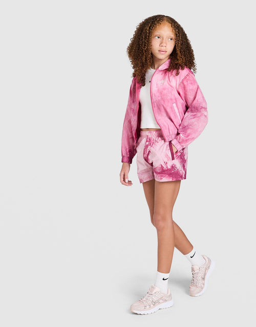 Girls' Woven All Over Print Shorts Junior