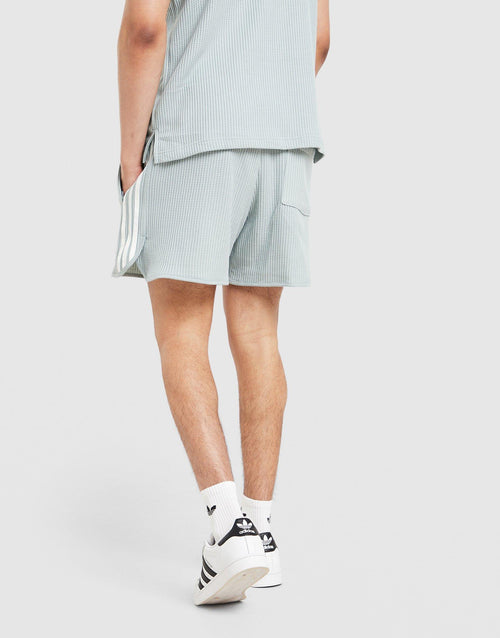 3-Stripes Waffle Knit Polo Shirt