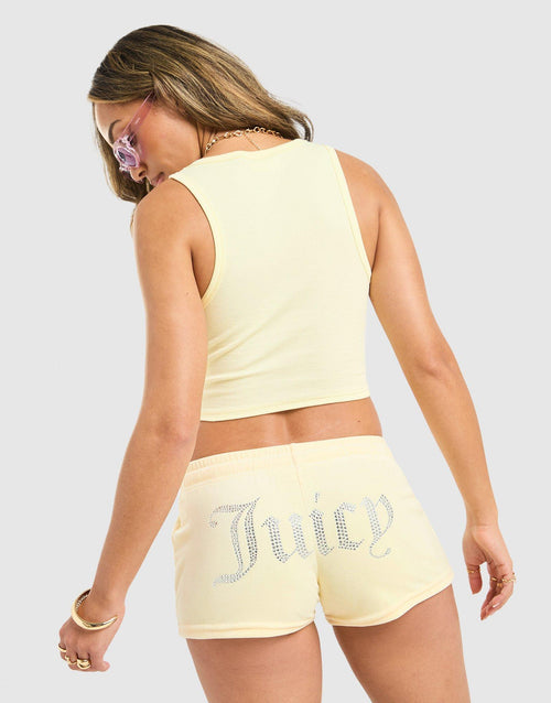 Rib Diamante Tank Top