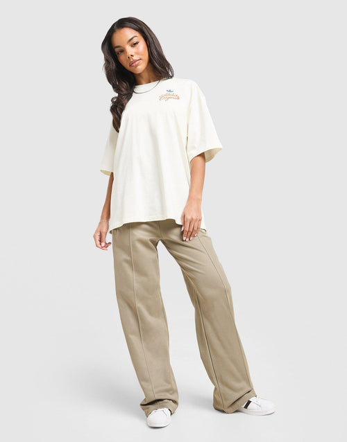 Floral Stitch Boyfriend T-Shirt