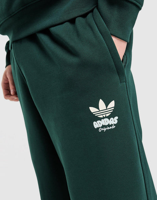 Trefoil Bubble Open Hem Joggers