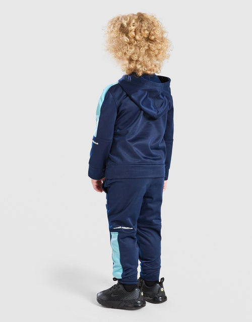 Poly Colour Block 1/4 Zip Tracksuit Infant