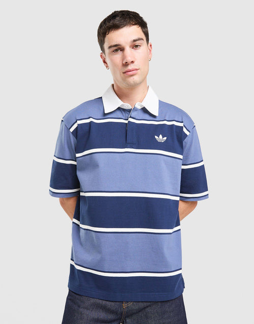 Striped Rugby Polo Shirt