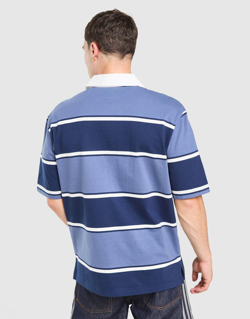 Striped Rugby Polo Shirt