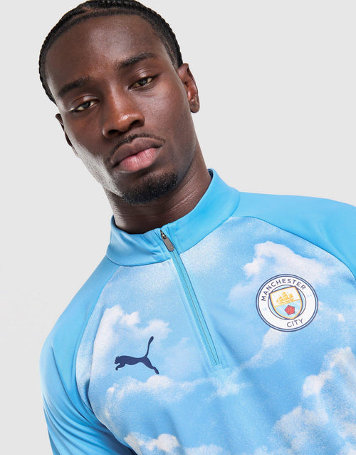 Manchester City FC Warm Up 1/4 Zip Top