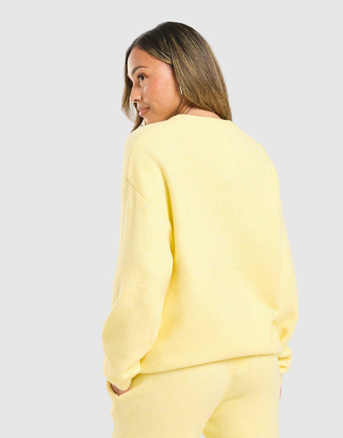 Trefoil Knit Crew Sweatshirt