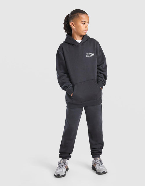 Linear Back Print Overhead Hoodie Junior