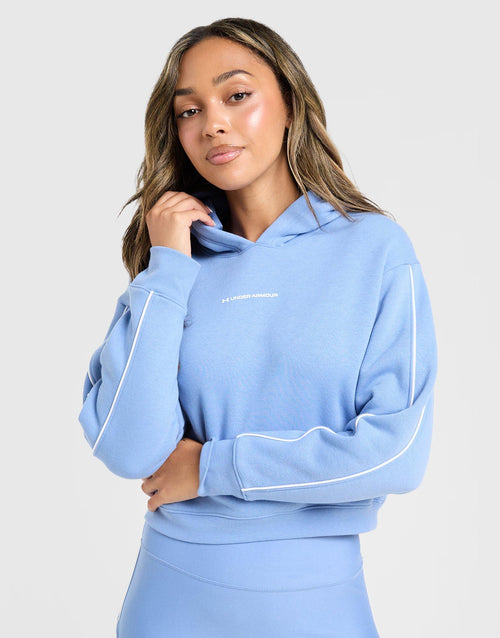 Piping Overhead Cropped Hoodie