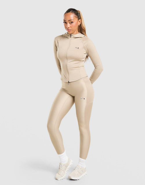 Ribbed Full Zip Hoodie