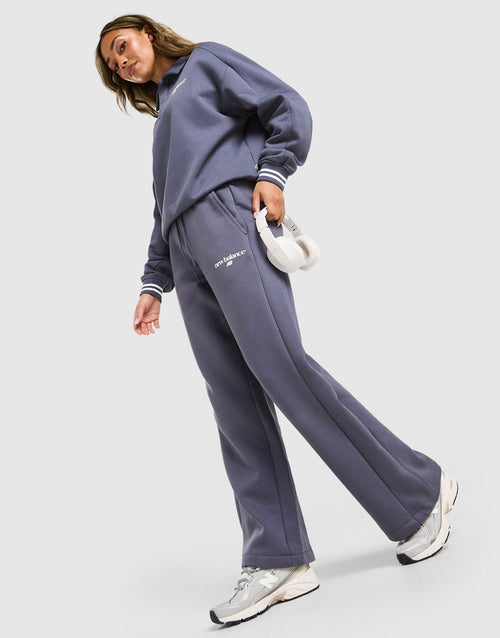 Ribbed Wide Leg Joggers