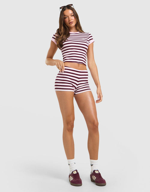 Striped Ribbed T-Shirt