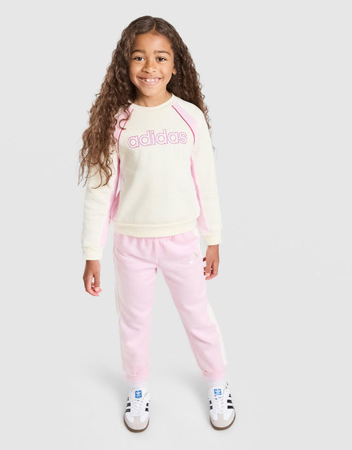 Girls' Linear Colour Block Sweatshirt Children