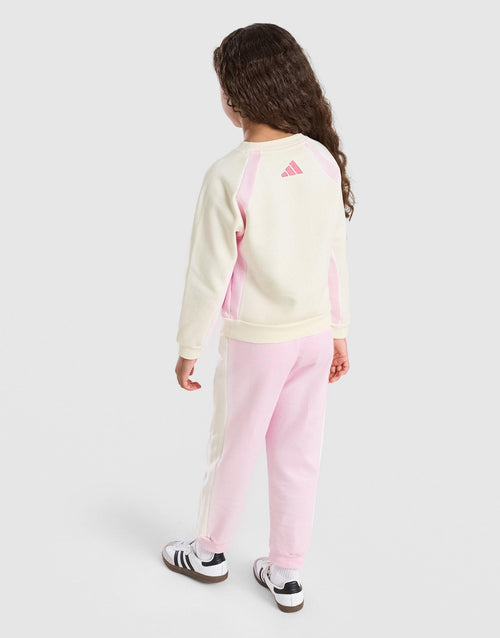 Girls' Linear Colour Block Sweatshirt Children