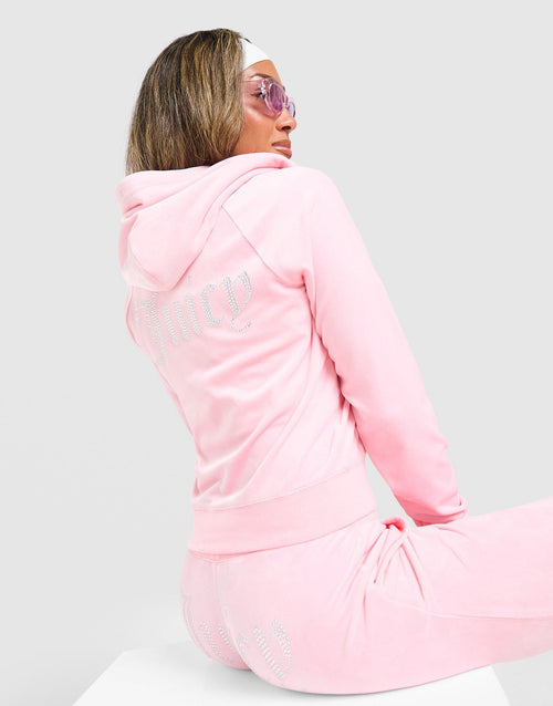 Diamante JC Logo Full Zip Hoodie