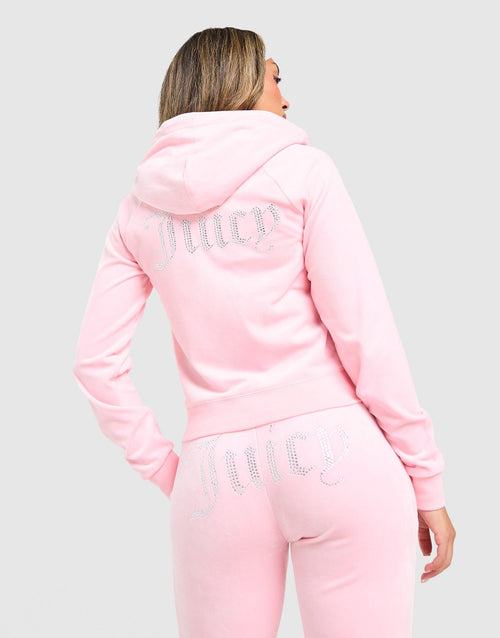 Diamante JC Logo Full Zip Hoodie