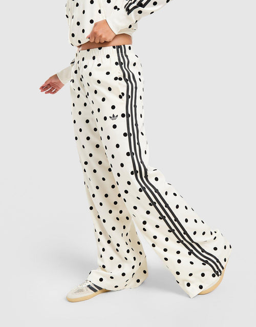 Satin Polka Dots Wide Leg Pant