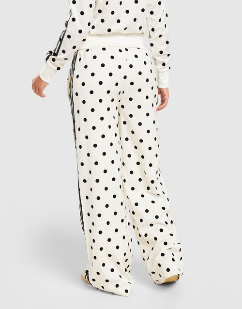Satin Polka Dots Wide Leg Pant
