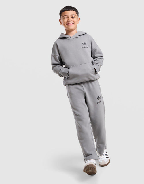 Script Overhead Wide Leg Tracksuit Children