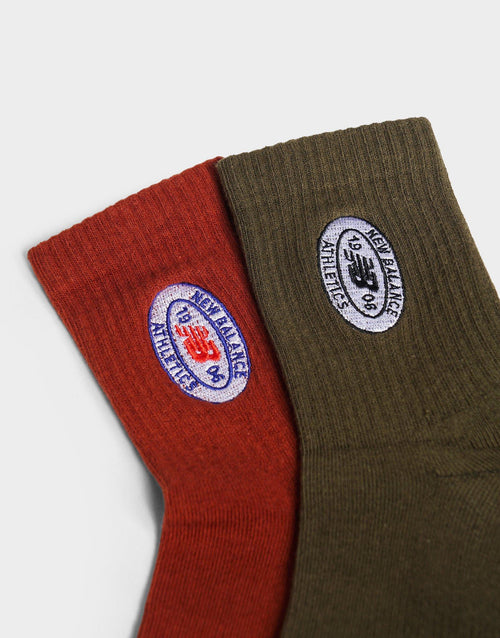 Graphics QTR Crew Socks 2 Pairs