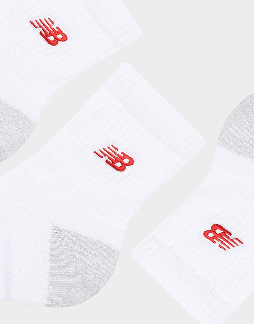 Active Premium Quarter-Cut 3 Pack Socks