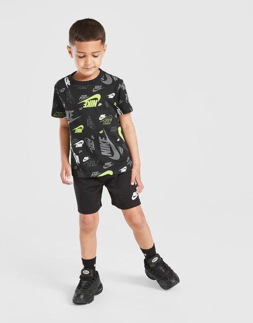 All Over Print Crew T-Shirt/Shorts Set Children's