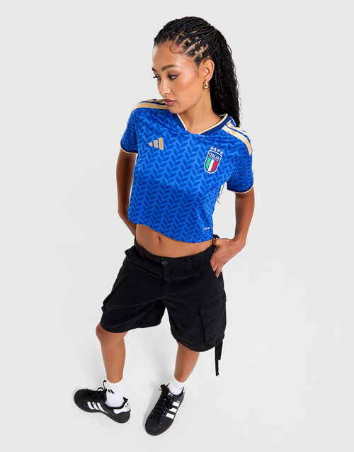 Italy 26 Home Replica Cropped Jersey