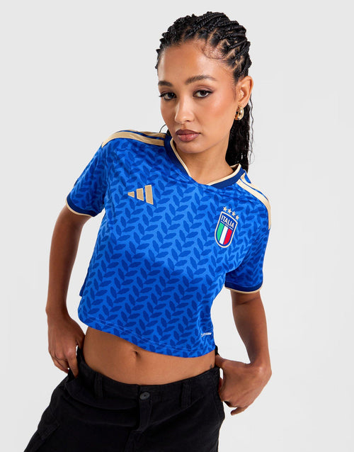 Italy 26 Home Replica Cropped Jersey
