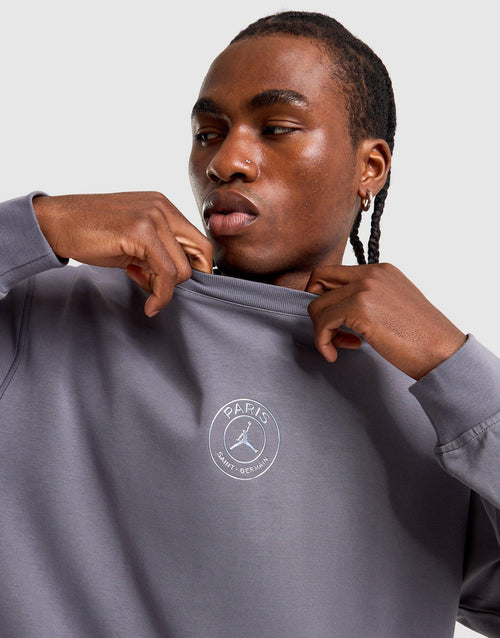 Paris Saint-Germain Hoop Fleece Crewneck Sweatshirt