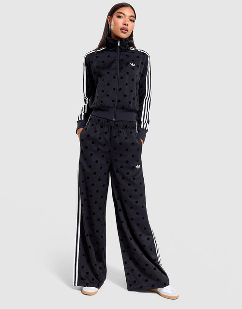 Satin Polka Dots Wide Leg Pant