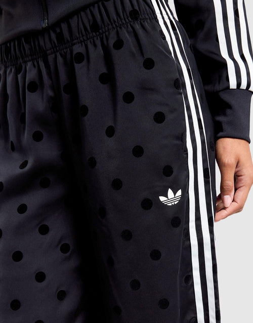 Satin Polka Dots Wide Leg Pant