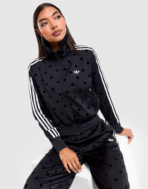 Satin Polka Dots Track Top