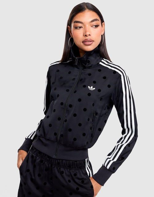 Satin Polka Dots Track Top