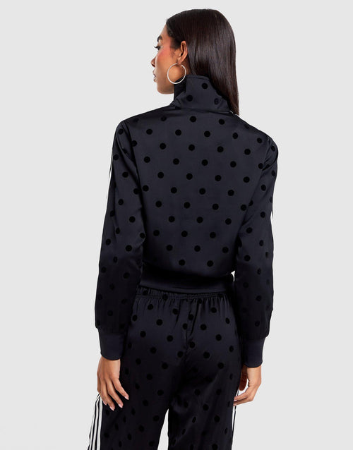 Satin Polka Dots Track Top