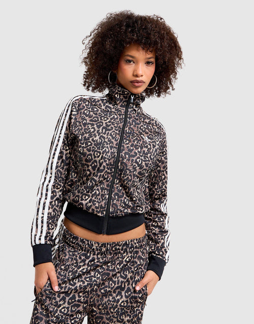 Firebird All Over Leopard Print Track Top