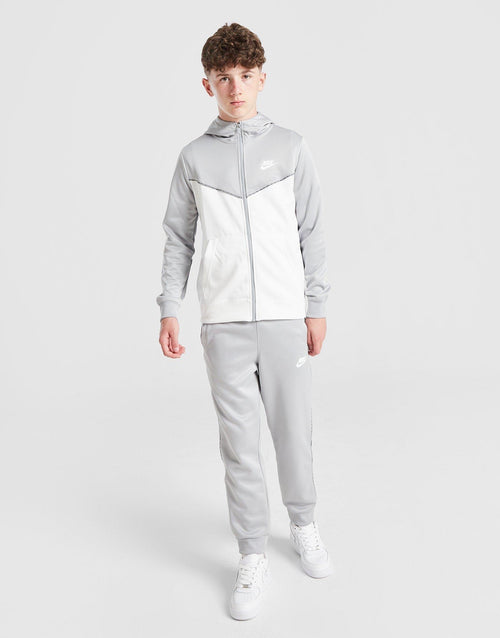 Tape Poly Full Zip Hoodie Junior's